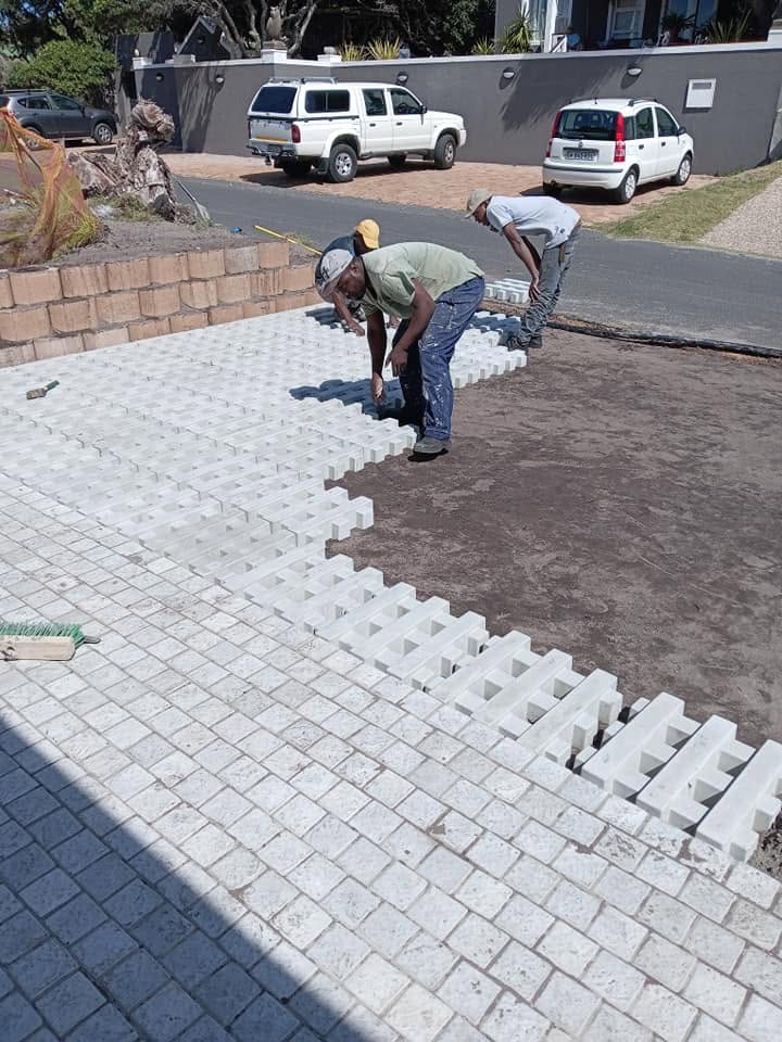 Driveway paving in progress — Majors Builders
