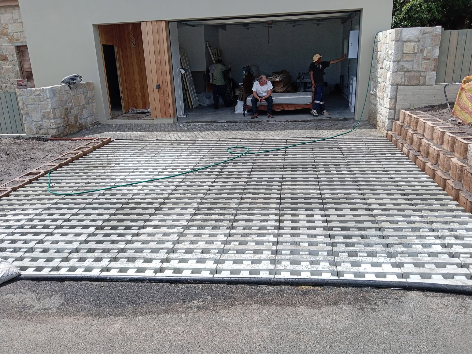 Driveway paving installation — Majors Builders