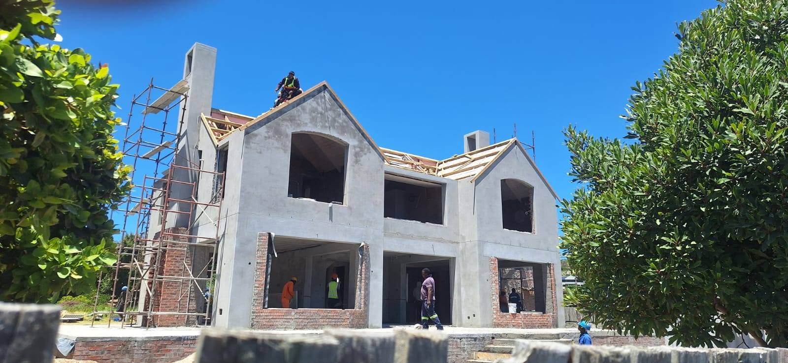 Plastered house exterior — Majors Builders